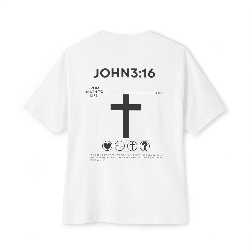 John 3:16 Graphic Oversized Boxy T‑Shirt