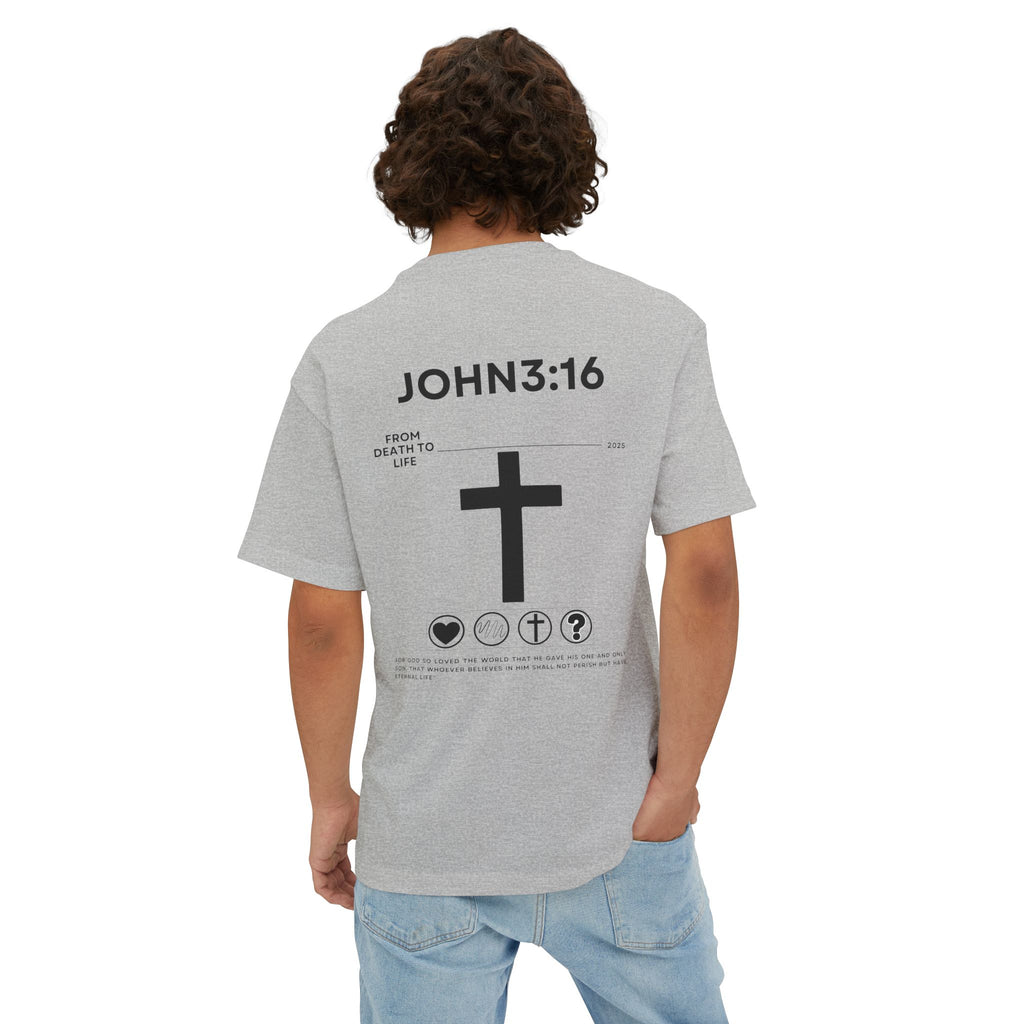 John 3:16 Graphic Oversized Boxy T‑Shirt