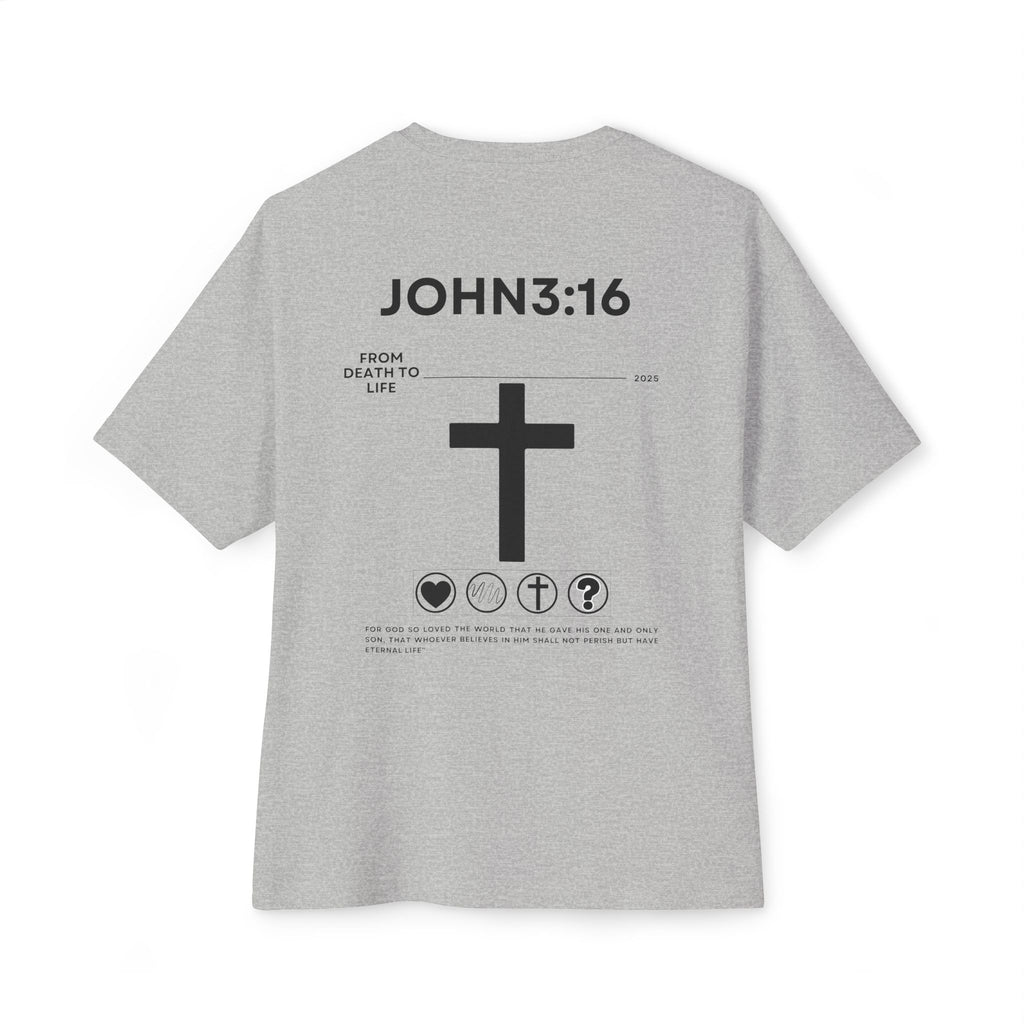 John 3:16 Graphic Oversized Boxy T‑Shirt