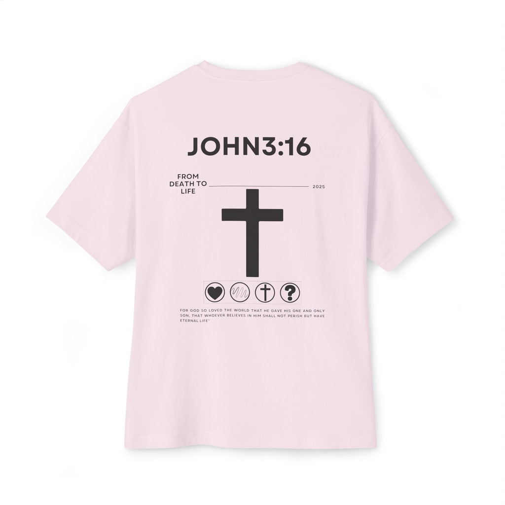 John 3:16 Graphic Oversized Boxy T‑Shirt