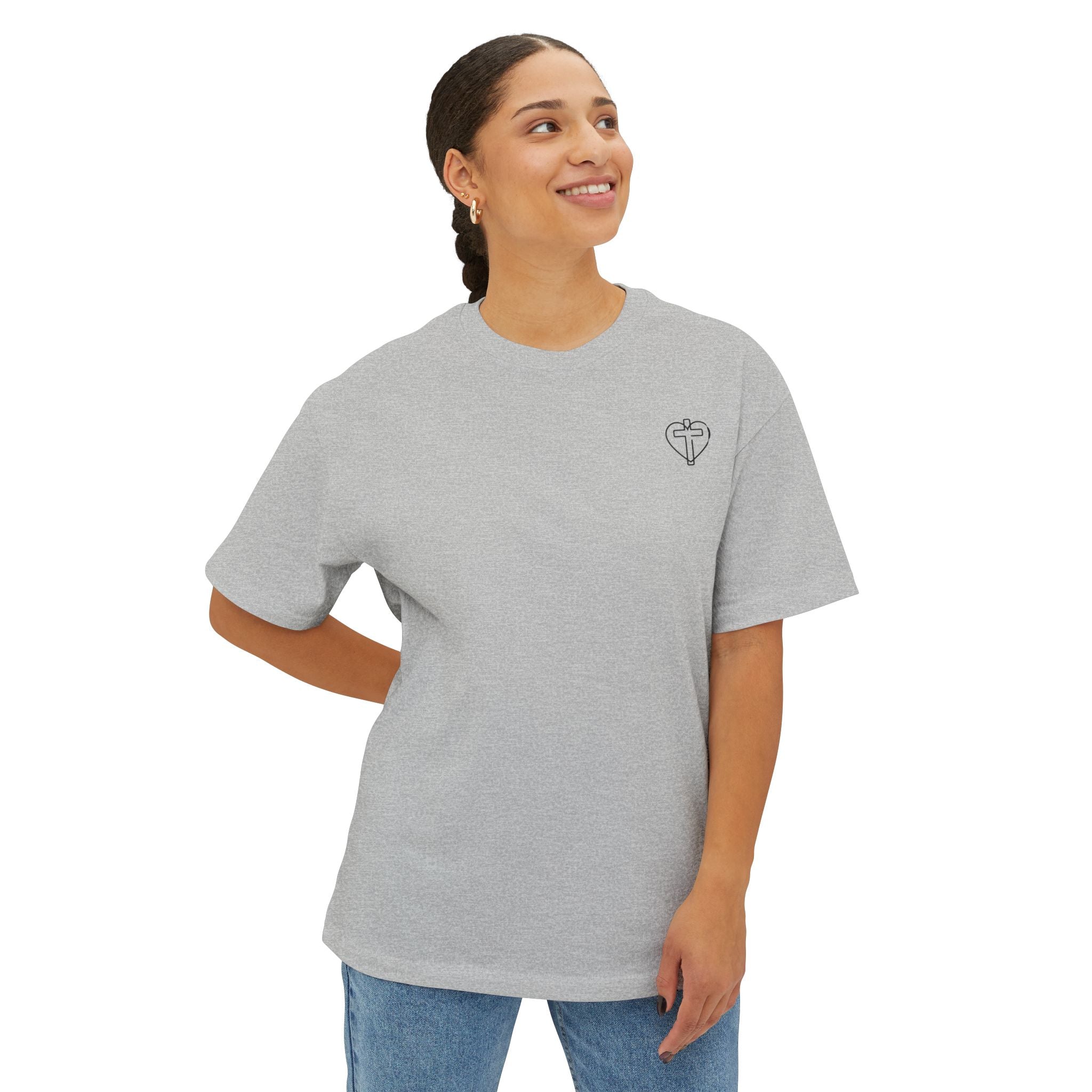John 3:16 Graphic Oversized Boxy T‑Shirt