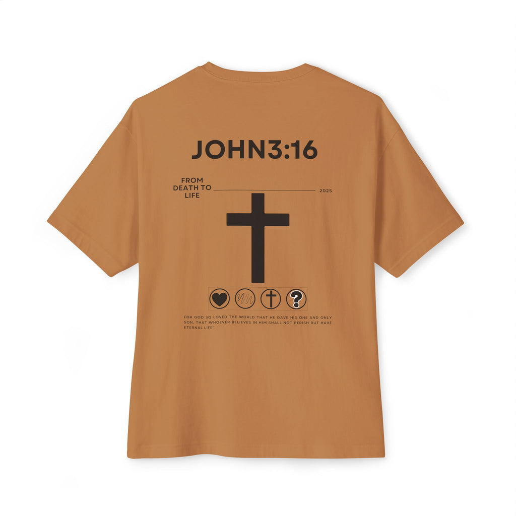 John 3:16 Graphic Oversized Boxy T‑Shirt